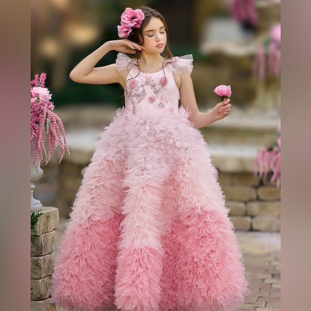 Dollcake pink ombré cake dress size 6